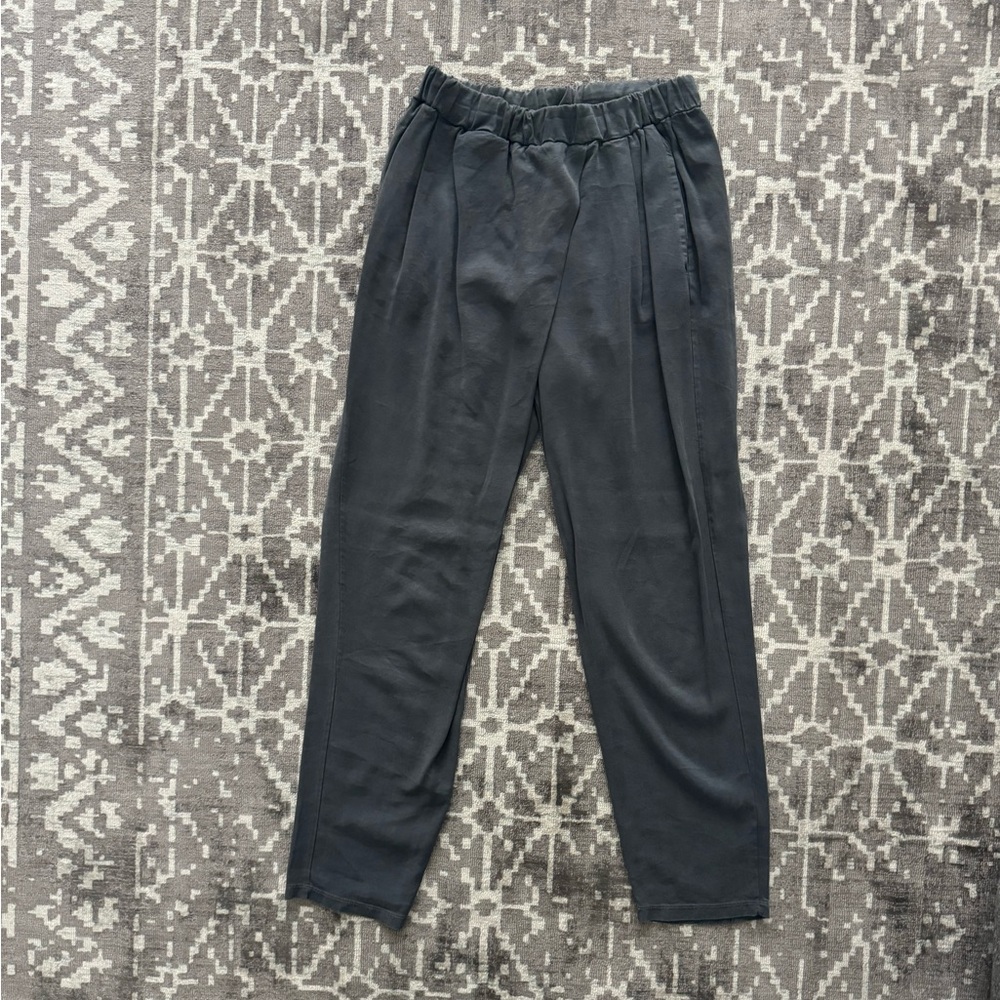 Stateside Tencel Pull On Pants Small Charcoal Gray Made in USA